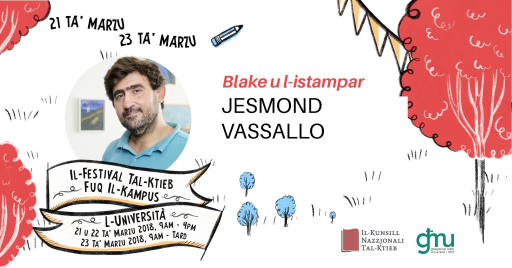 Talk on William Blake and the art of print-making at the Campus Book Festival 2018