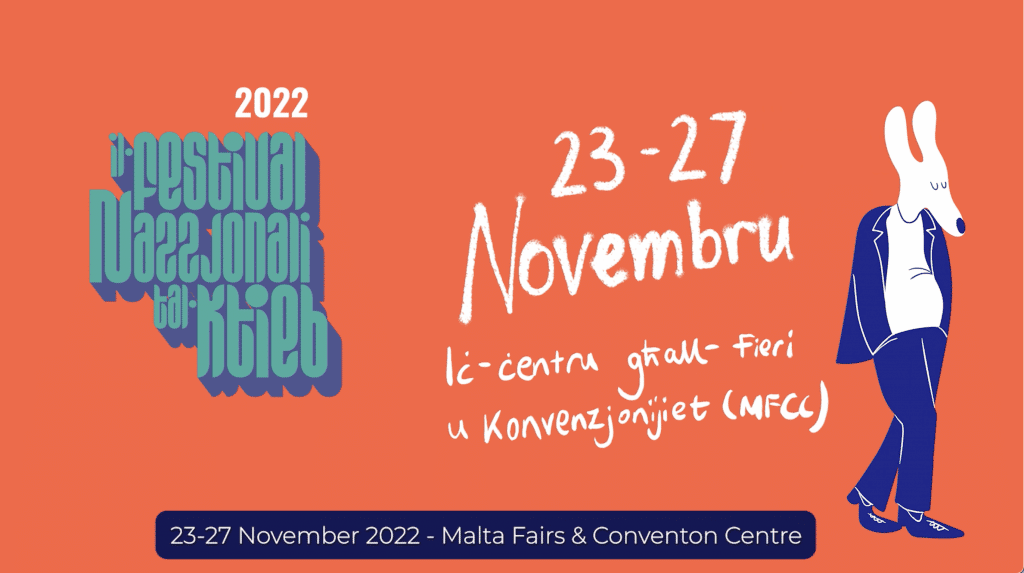 Colour today with a book! Save the date and visit the Malta Book Festival 2022