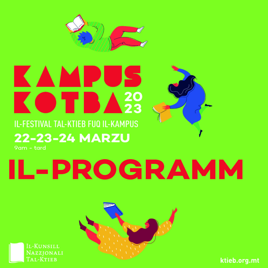Il-Festival tal-Ktieb fuq il-Kampus 2023: Jitħabbar il-programm!